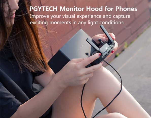 Pgytech smartphone screen hood for hot sale remote controller